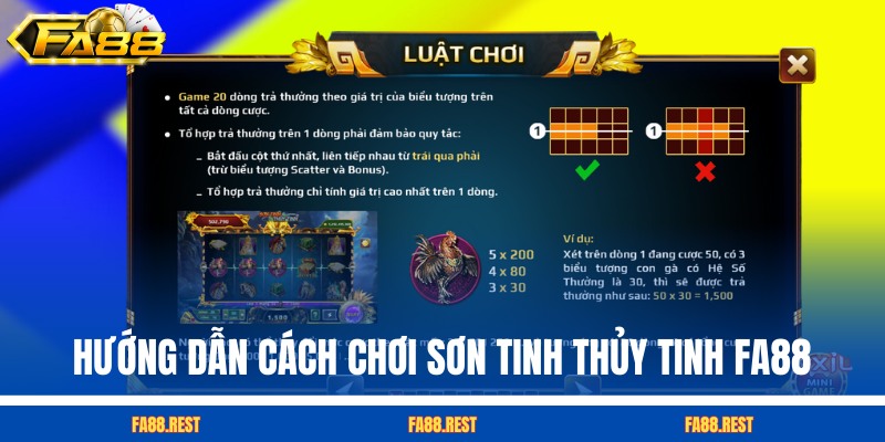 Hướng dẫn cách chơi Sơn Tinh Thủy Tinh FA88